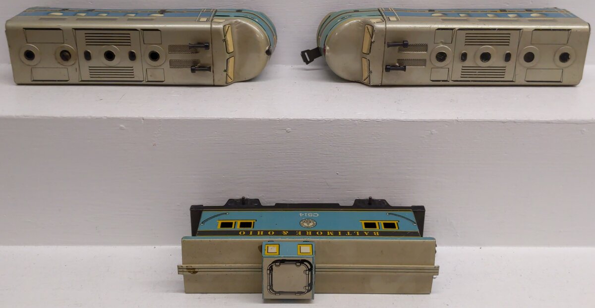 Marx 29542 Vintage O Gauge Baltimore & Ohio Diesel Train Set VG