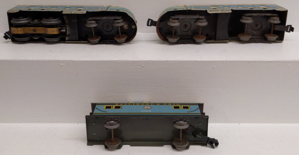 Marx 29542 Vintage O Gauge Baltimore & Ohio Diesel Train Set VG