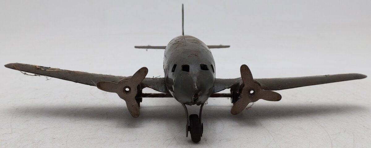 Marx Vintage Pressed Steal Army Airplane