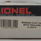 Lionel 6-16314 O Gauge Wabash Flatcar with Wabash Trailers #16314 EX/Box