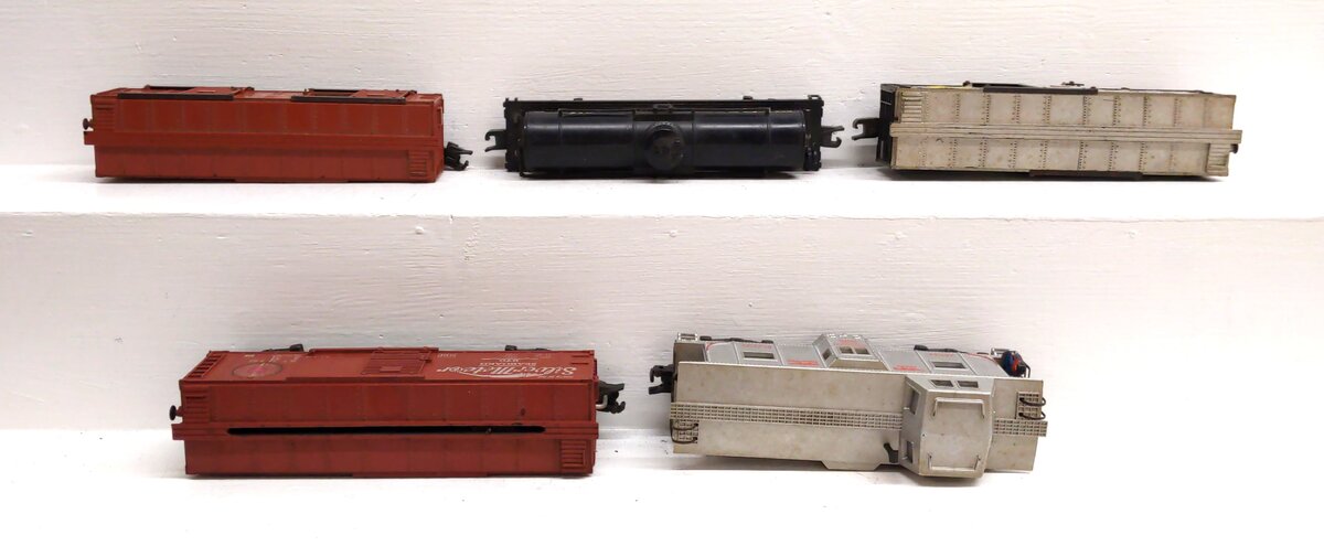 American Flyer S Gauge Assorted Freight Cars: 24321, 25052, 734, 981, 970 [5] VG