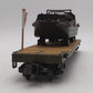 MTH 30-70105 O Gauge U.S. Army Flat Car with GMC DUKW #602322 EX