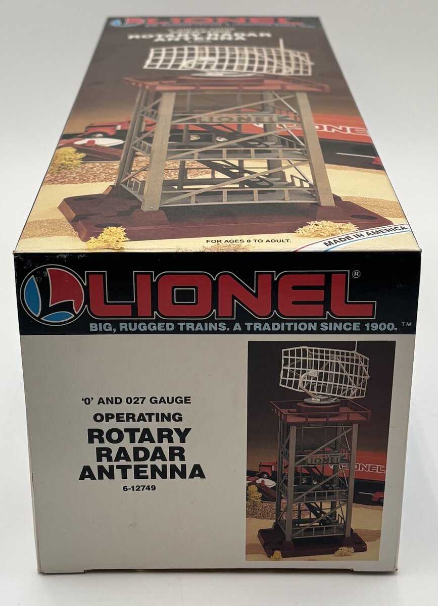 Lionel 6-12749 O/O27 Operating Rotary Radar Antenna EX/Box