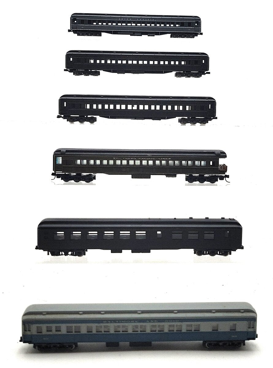 Rivarossi & Other N Scale Assorted Passenger Cars [6] EX