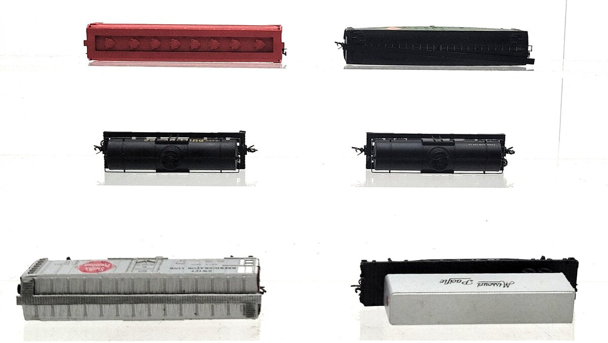 Atlas, Arnold, & Other N Scale Assorted Freight Cars [6] VG