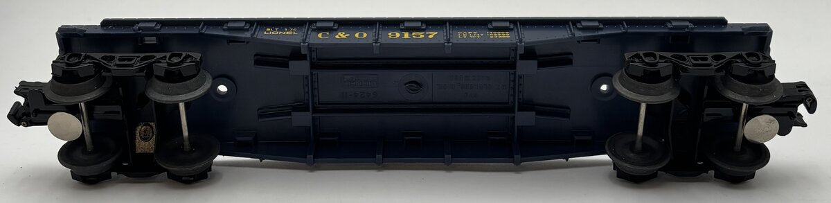 Lionel 6-9157 O Gauge Chesapeake & Ohio Flatcar with Construction Crane Kit EX/Box