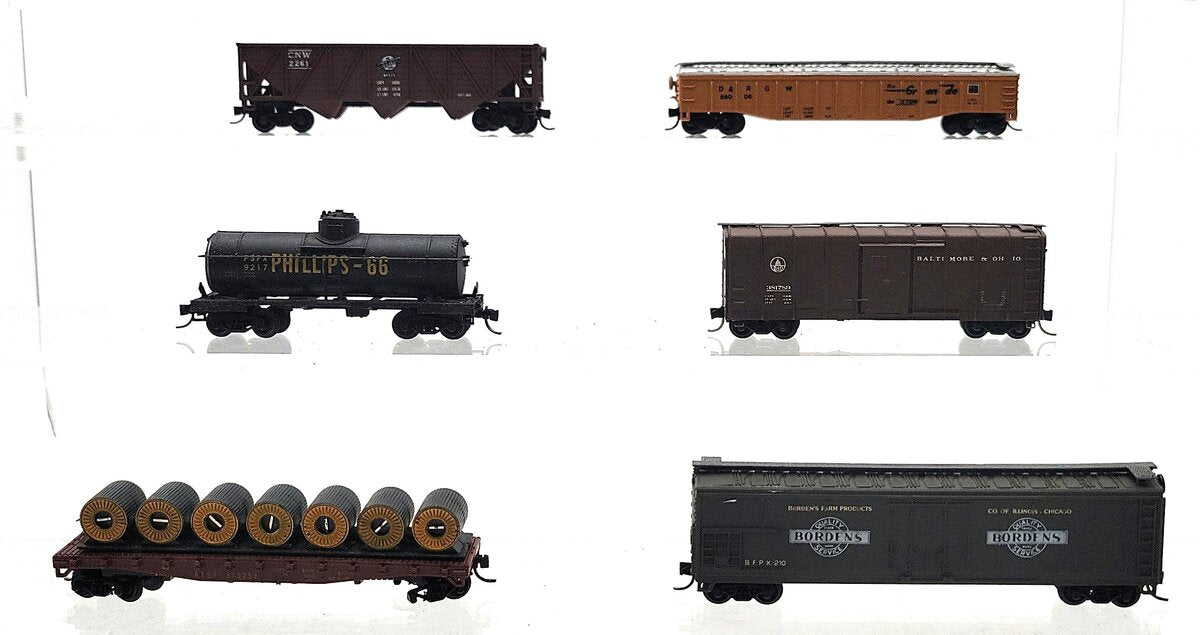 Arnold, Con-Cor, & Other N Scale Assorted Freight Cars [6] EX