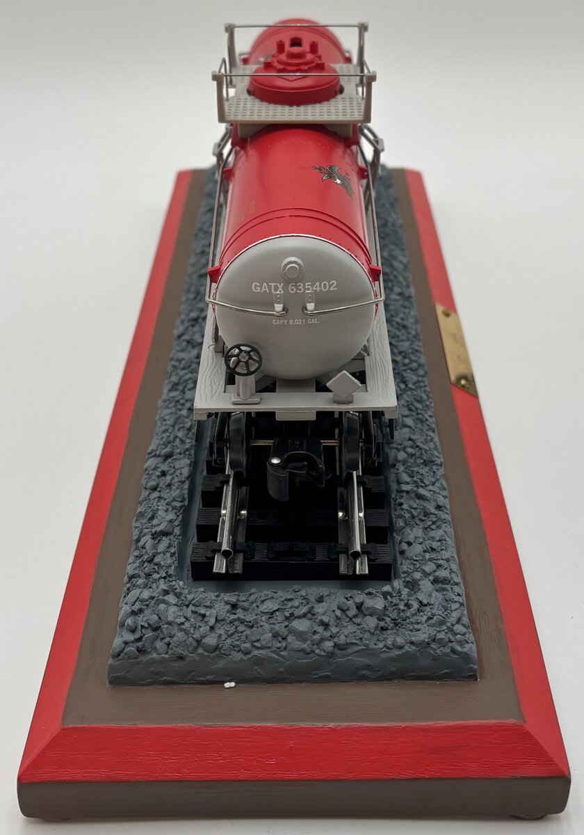 K-Line K-635402 O Anheuser Busch Tank Car Bank w/Display Case LN/Box