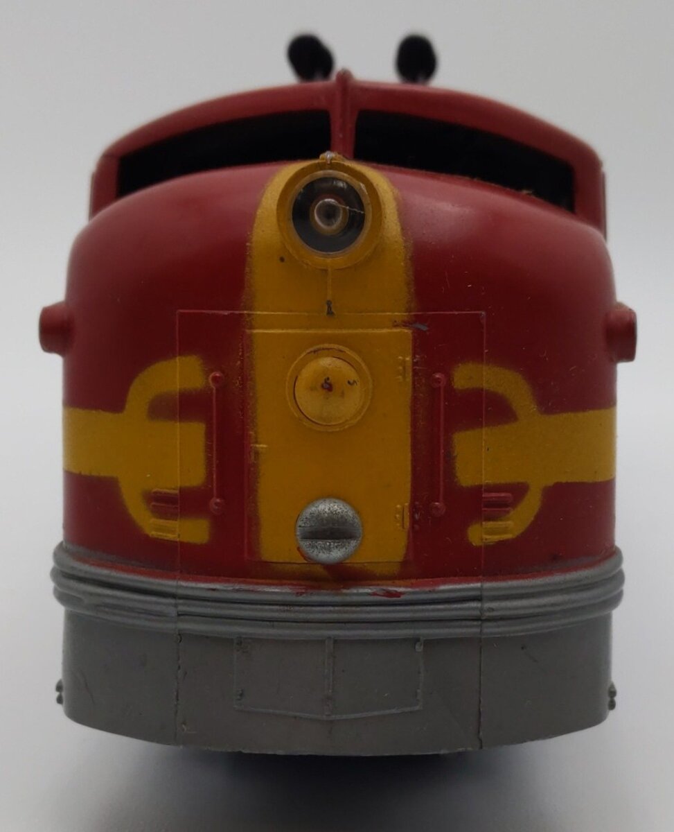 Marx 1095 Vintage O Gauge Santa Fe Diesel Locomotive VG
