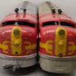 Marx 1095 Vintage O Santa Fe AA Diesel Locomotives VG