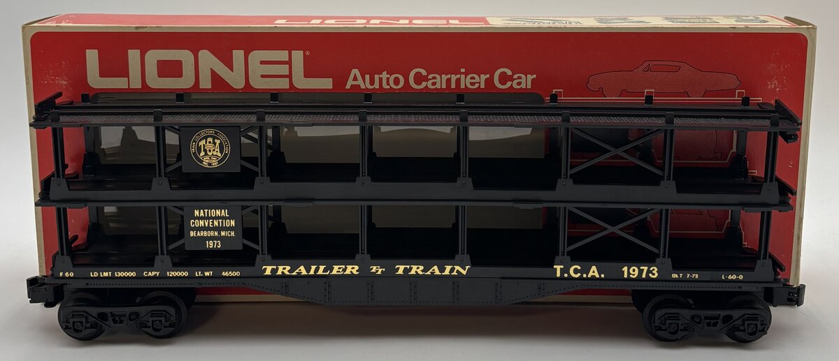 Lionel 6-9123 O Gauge TCA 3-Tier Auto Carrier Car EX/Box