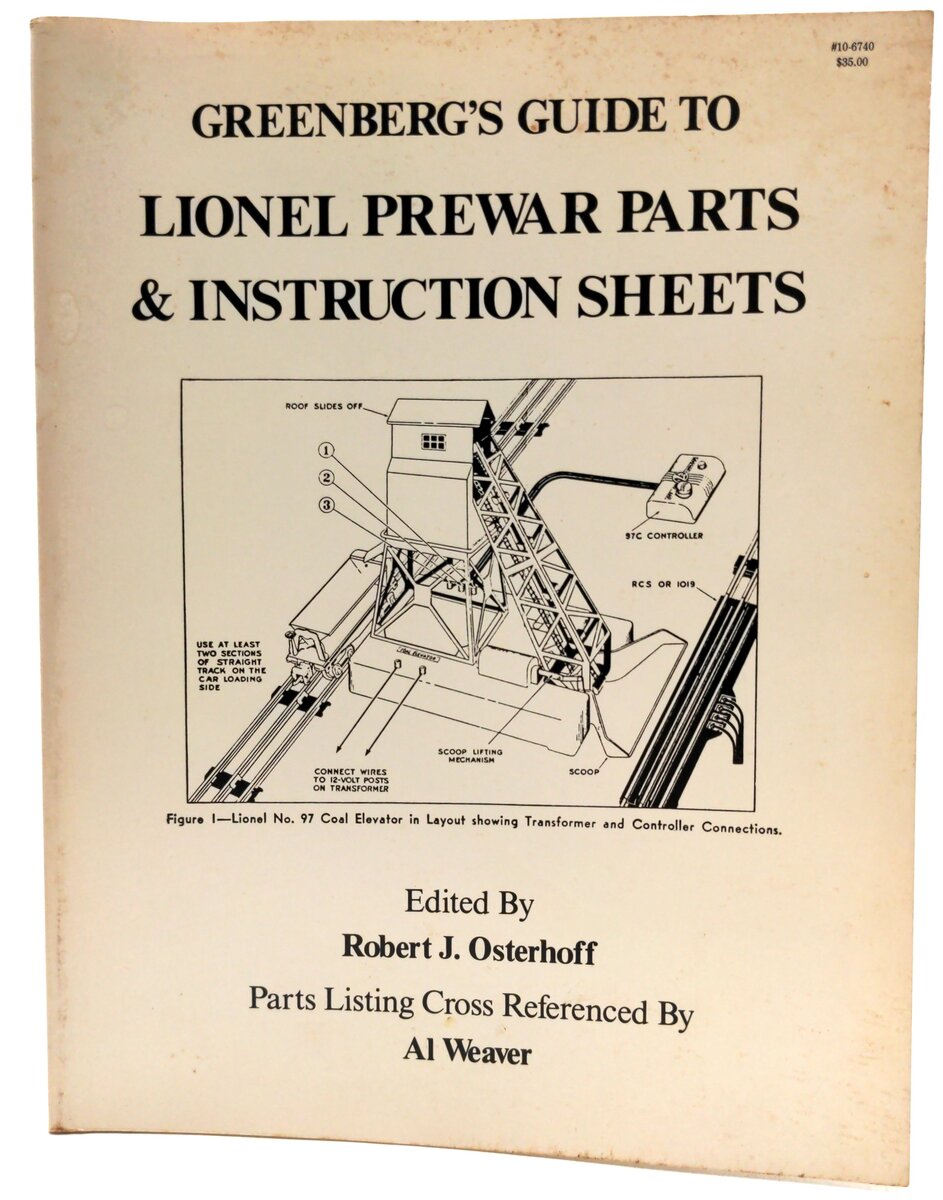 Greenberg Books 0-89778-059-0 Guide to Lionel Prewar Parts & Instruction Sheets VG