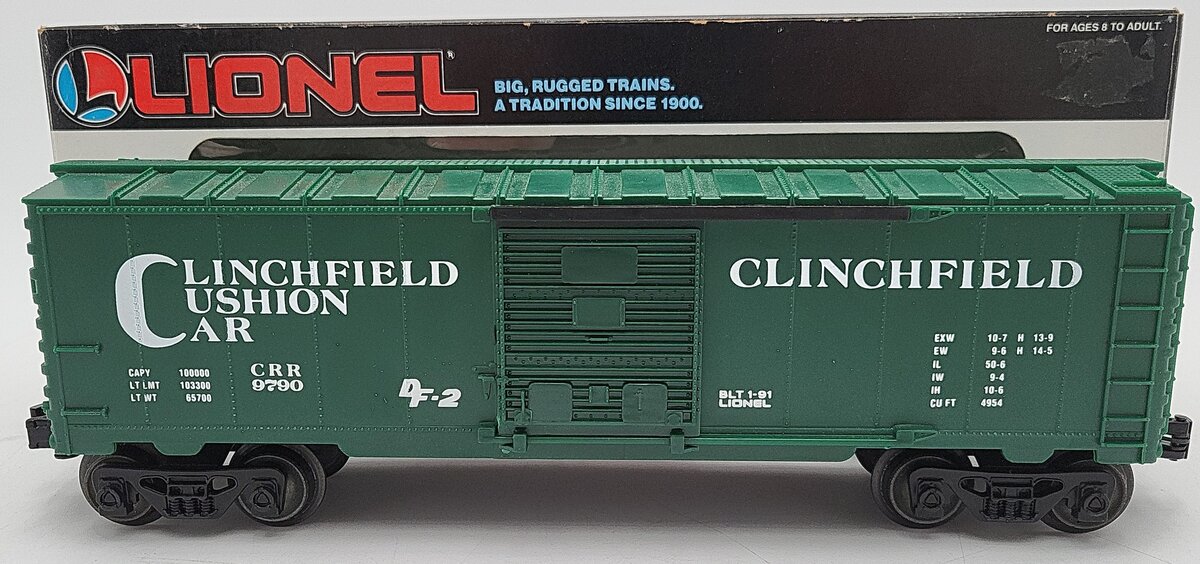 Lionel 6-19243 O Gauge Clinchfield Boxcar #9790 EX/Box