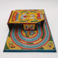 Tokyo Plaything Shokai Dream Land Bus in Magic Tunnel Wind-up Tin Toy VG