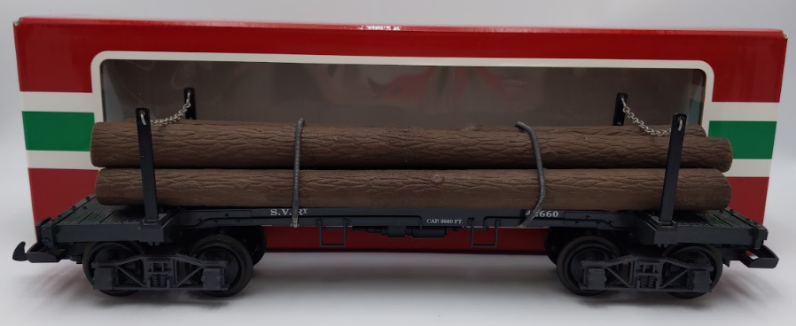 LGB 42660 G Gauge Sumpter Valley Railway Flatcar with Log Load VG/Box