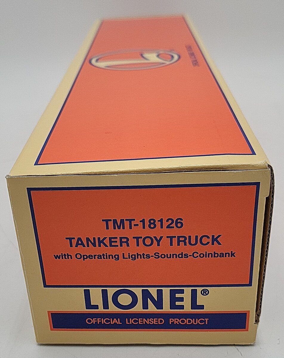 Lionel TMT-18126 1/32 Tanker Toy Truck with Operating Lights Sounds & Coinbank EX/Box