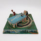 Marx Vintage Honeymoon Cottage Wind-up Toy VG