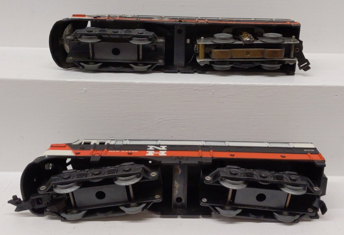 Marx 2002 Vintage O Gauge New Haven ABA Diesel Locomotive Set VG