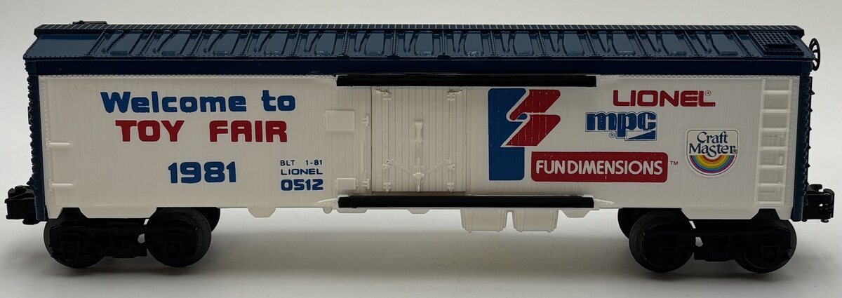 Lionel 6-0512 O Gauge Welcome to Toy Fair 1981 Boxcar EX/Box