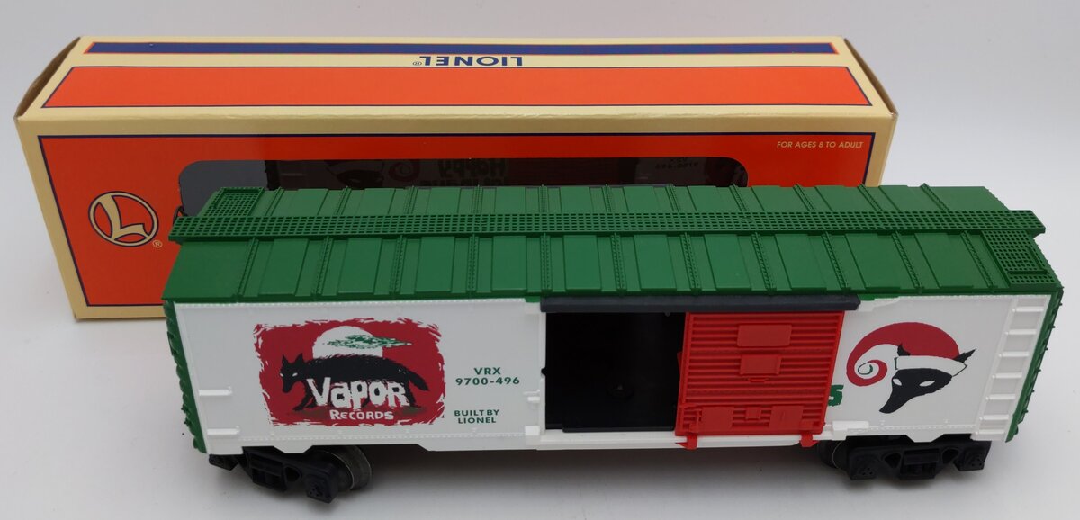 Lionel 6-26208 O Gauge Vapor Records Boxcar #9700-496 LN/Box