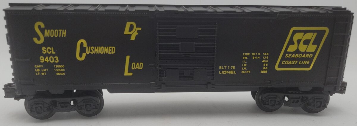 Lionel 6-9403 O Gauge Seaboard Coast Line Boxcar EX/Box