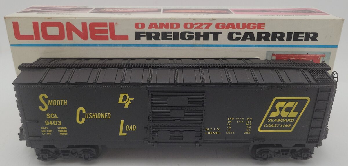 Lionel 6-9403 O Gauge Seaboard Coast Line Boxcar EX/Box