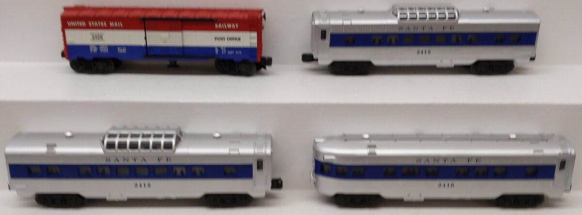 Lionel 6-27767 O Gauge Conventional Classics Santa Fe Passenger Cars (Set of 4) EX/Box