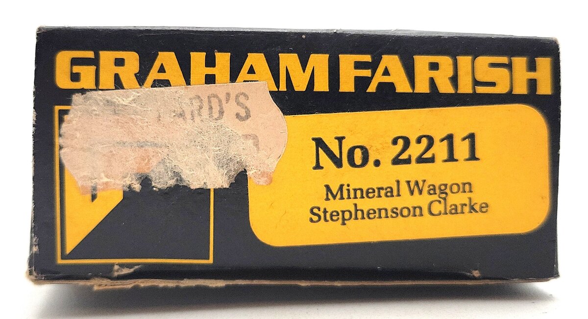 Graham Farish 2211 N Scale "Stephenson Clarke" Mineral Wagon #07217 VG/Box