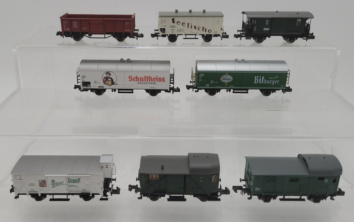 Fleischmann N Scale Assorted Freight Cars [8] EX