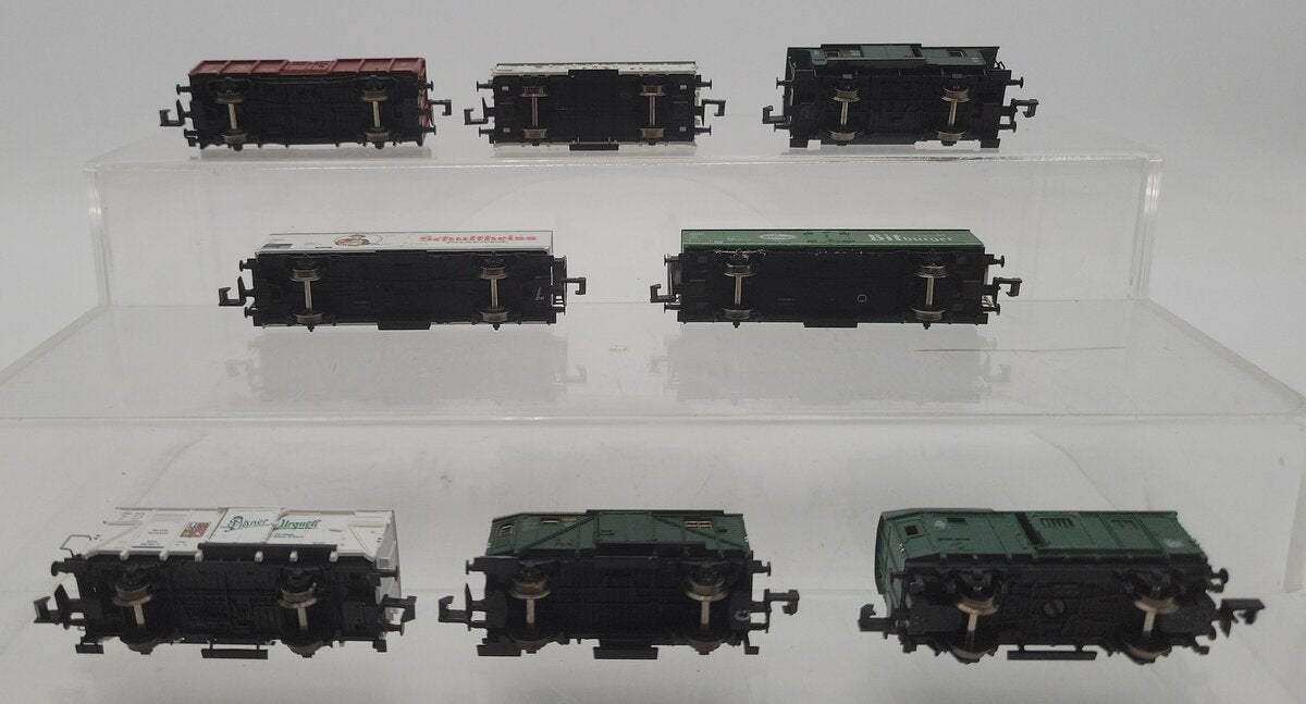 Fleischmann N Scale Assorted Freight Cars [8] EX
