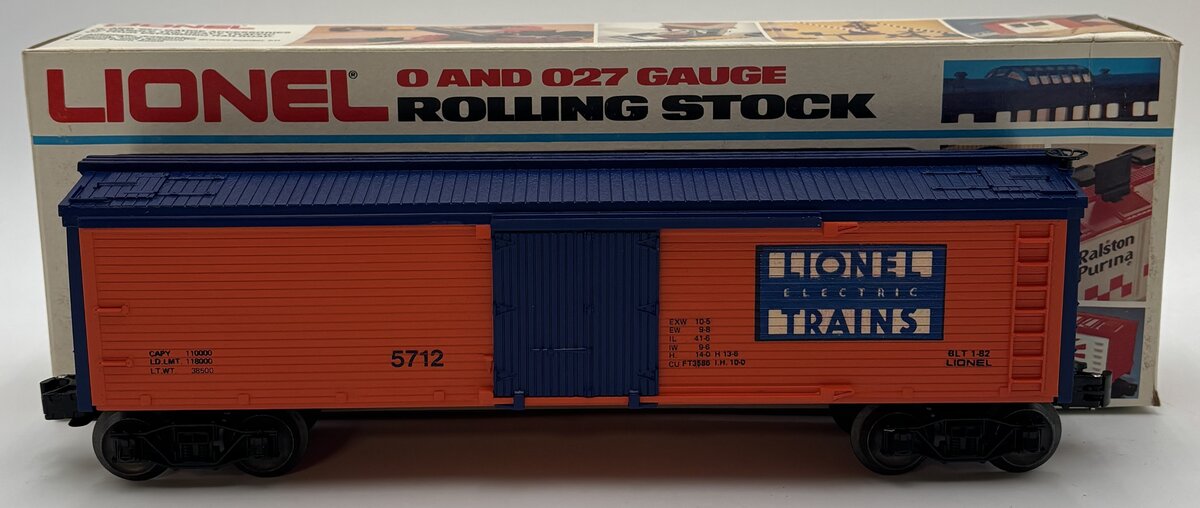 Lionel 6-5712 O Gauge Lionel Lines TOC Woodside Refrigerator Car #5712 LN/Box