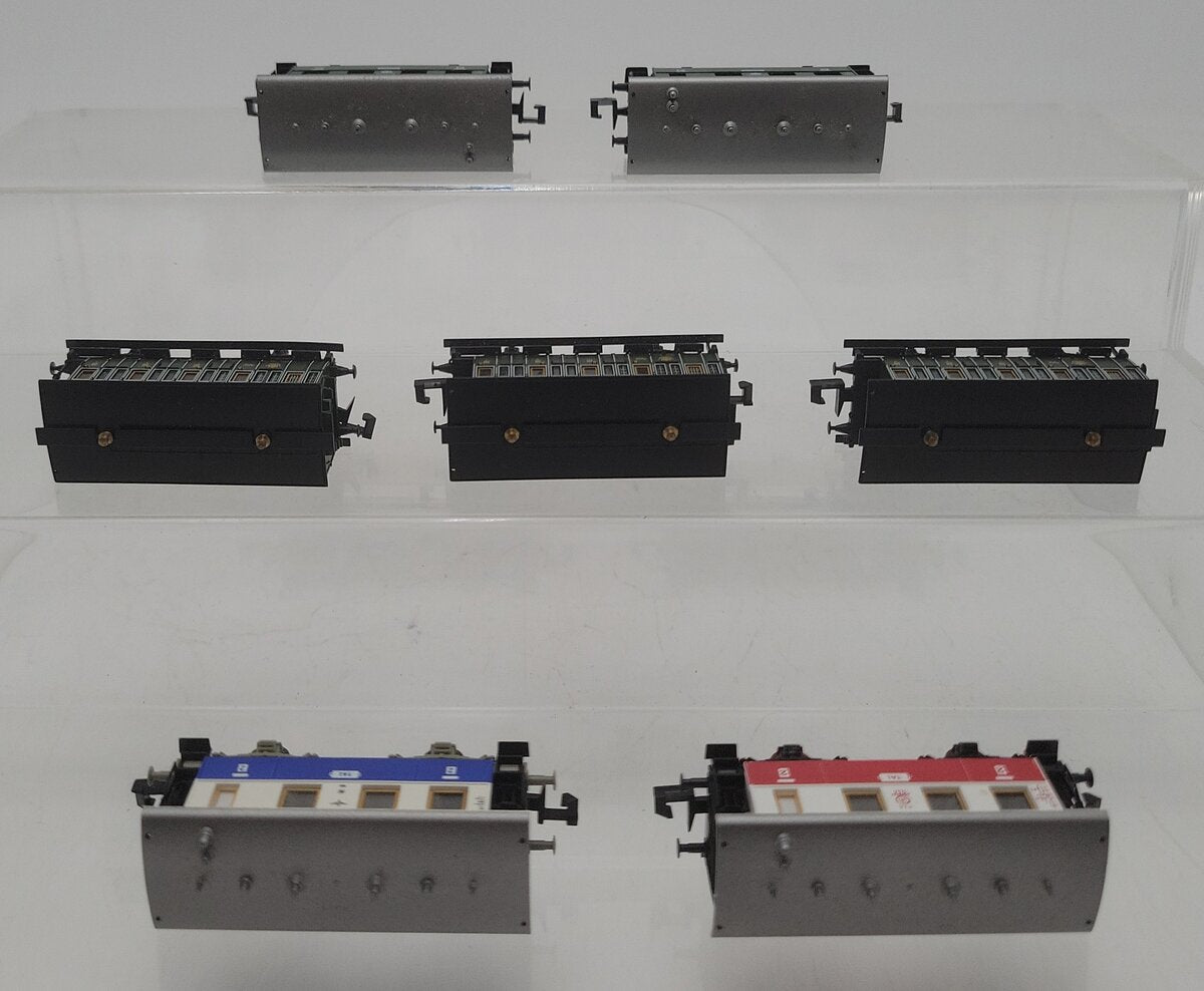 Fleischmann & Trix N Scale Assorted Passenger Cars [7] EX