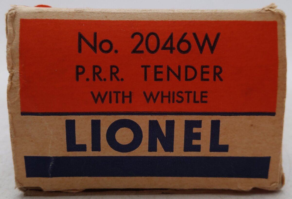 Lionel 2046W Vintage O Pennsylvania Whistle Tender VG/Box