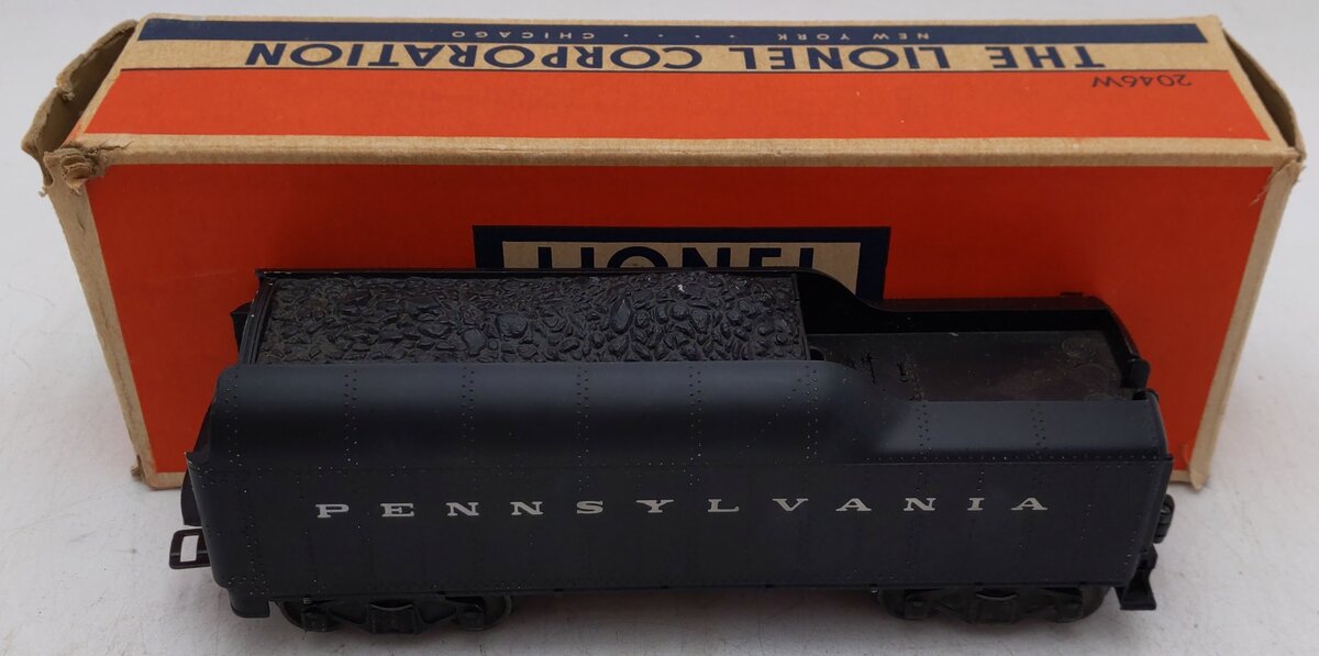 Lionel 2046W Vintage O Pennsylvania Whistle Tender VG/Box