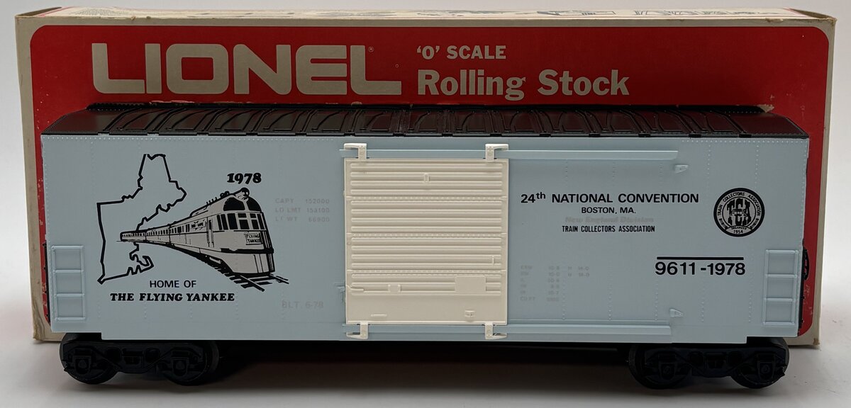 Lionel 6-9611 O Gauge Train Collector's Association Convention Hi-Cube Boxcar LN/Box