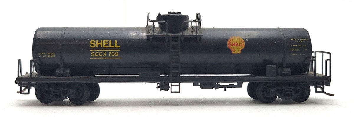 Con-Cor 1601 N Scale Shell Chemical Car #709 EX/Box