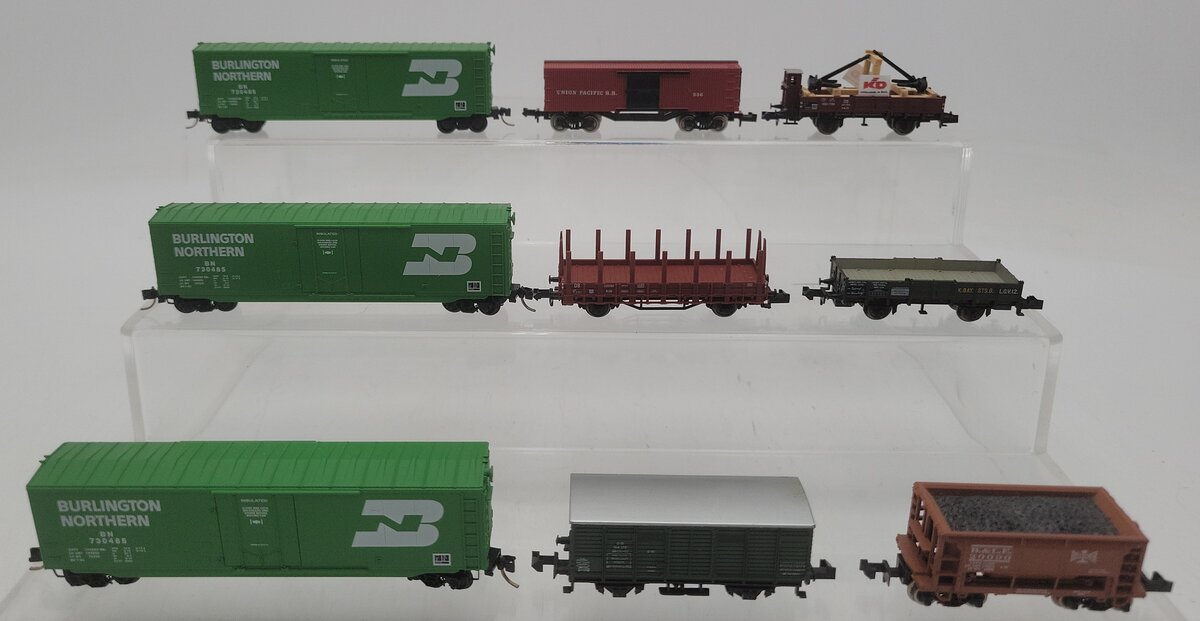 Micro-Trains, Trix & Atlas N Scale Assorted Freight Cars [9] EX