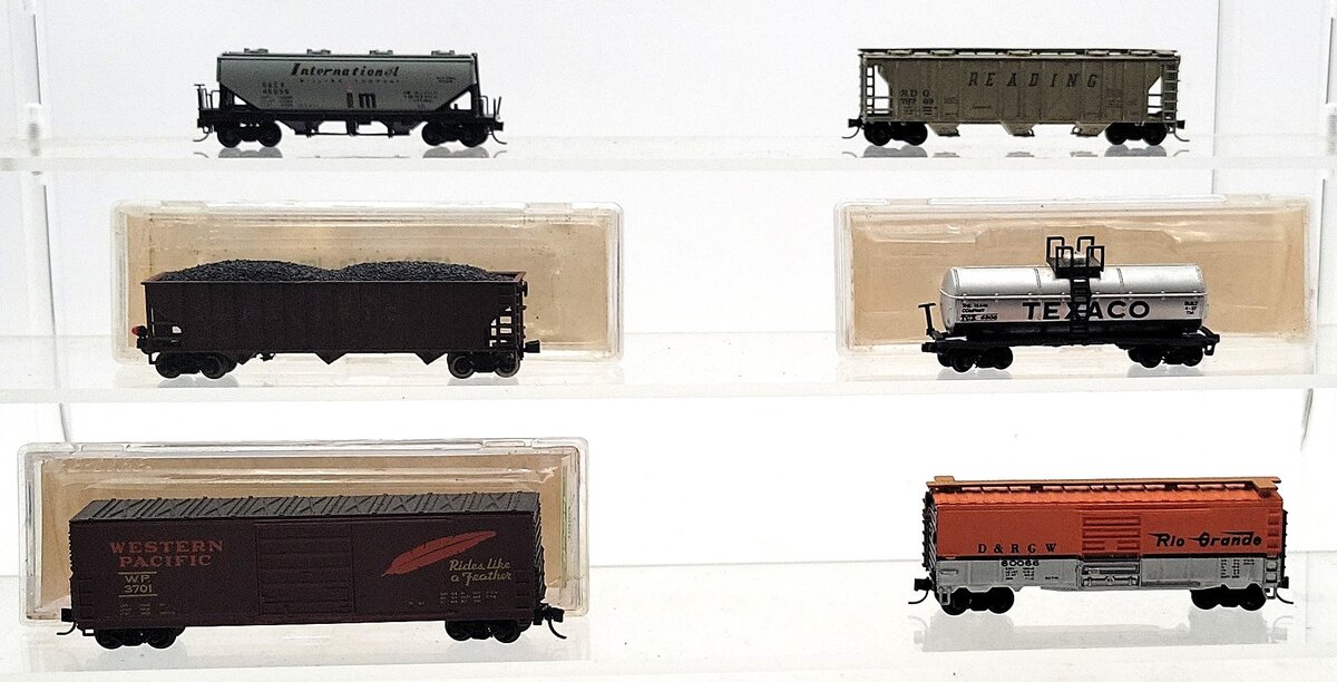 Atlas, Bachmann, & Other N Scale Assorted Freight Cars [6] EX