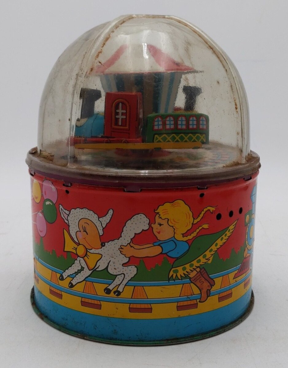 TPS Vintage Train Go Round Tippy Toy