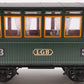 LGB 3040 G Scale LGB 3rd Class Green Coach Car #3 EX/Box