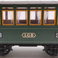 LGB 3040 G Scale LGB 3rd Class Green Coach Car #3 EX/Box