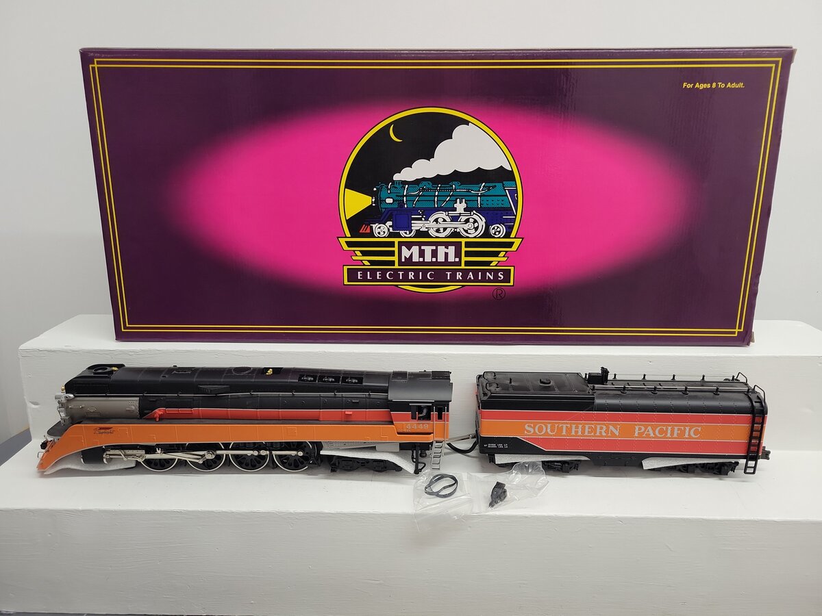 MTH 20-3029-1 O SP 4-8-4 GS-4 Diecast Steam Locomotive & Tender w/PS1 #4449 EX/Box