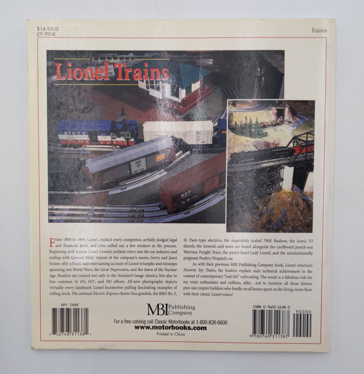 Classic Lionel Trains Paperback Book By Gerry and Janet Souter EX