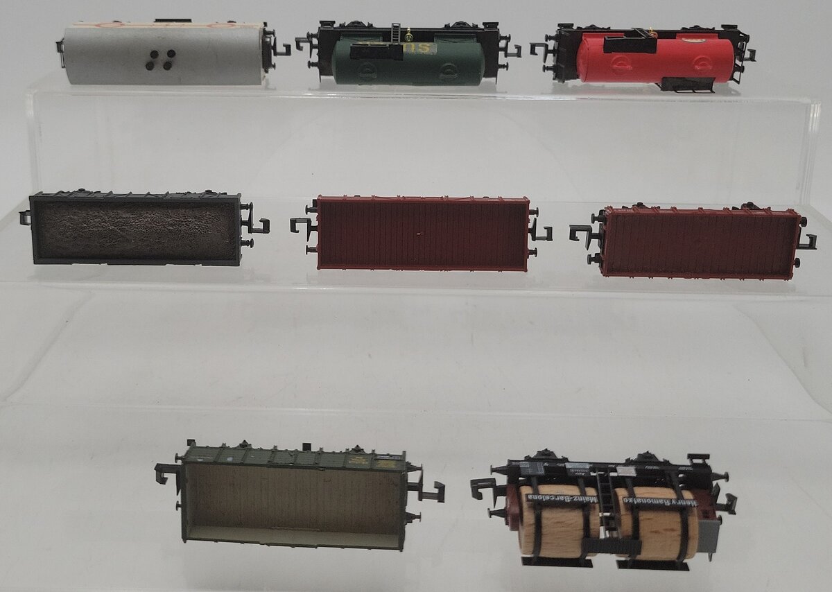 Ibertren, Trix, & Other N Scale Assorted Freight Cars [8] EX