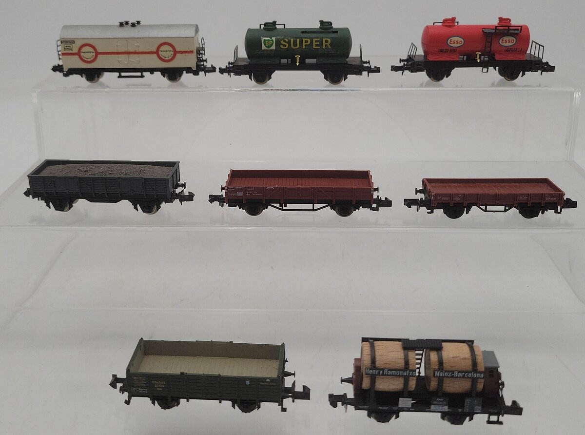 Ibertren, Trix, & Other N Scale Assorted Freight Cars [8] EX