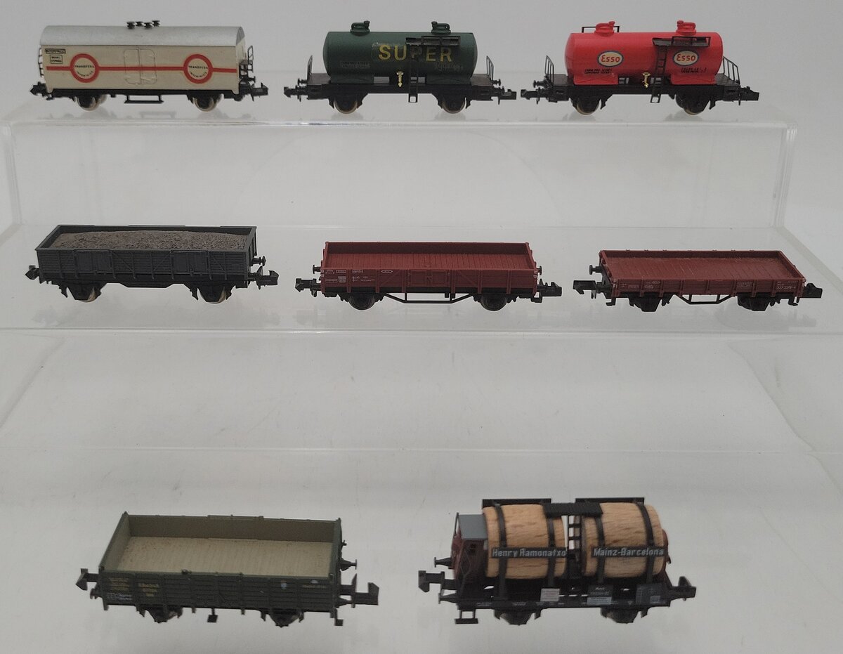 Ibertren, Trix, & Other N Scale Assorted Freight Cars [8] EX