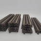 Atlas 6050 O Nickel Silver 10" Straight Track Sections with Brown Ties (17) EX