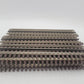 Atlas 6050 O Nickel Silver 10" Straight Track Sections with Brown Ties (17) EX