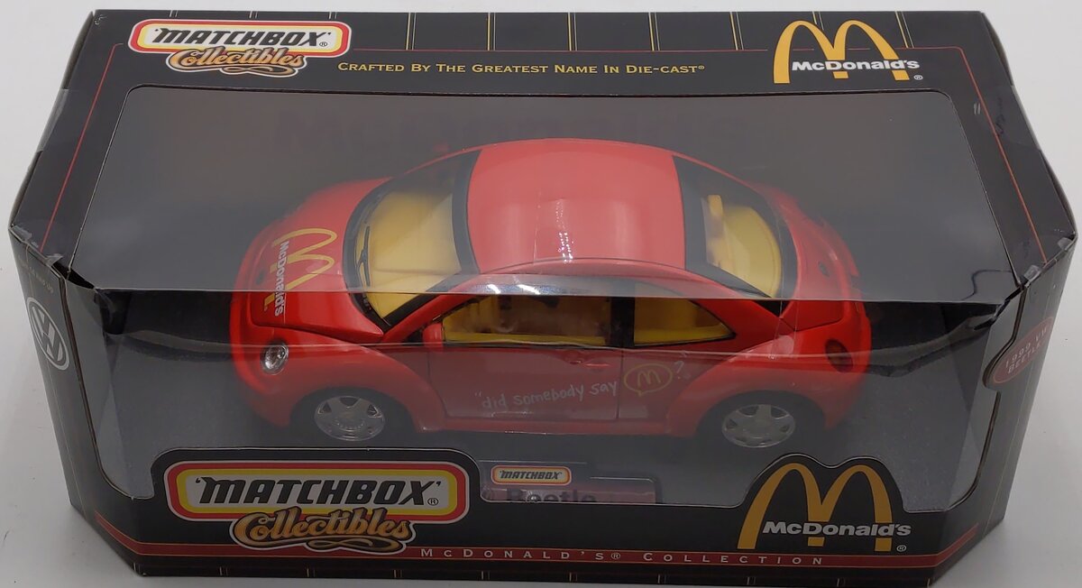 Matchbox Collectibles 1:18 1999 McDonalds Diecast Volkswagen Beetle MT/Box