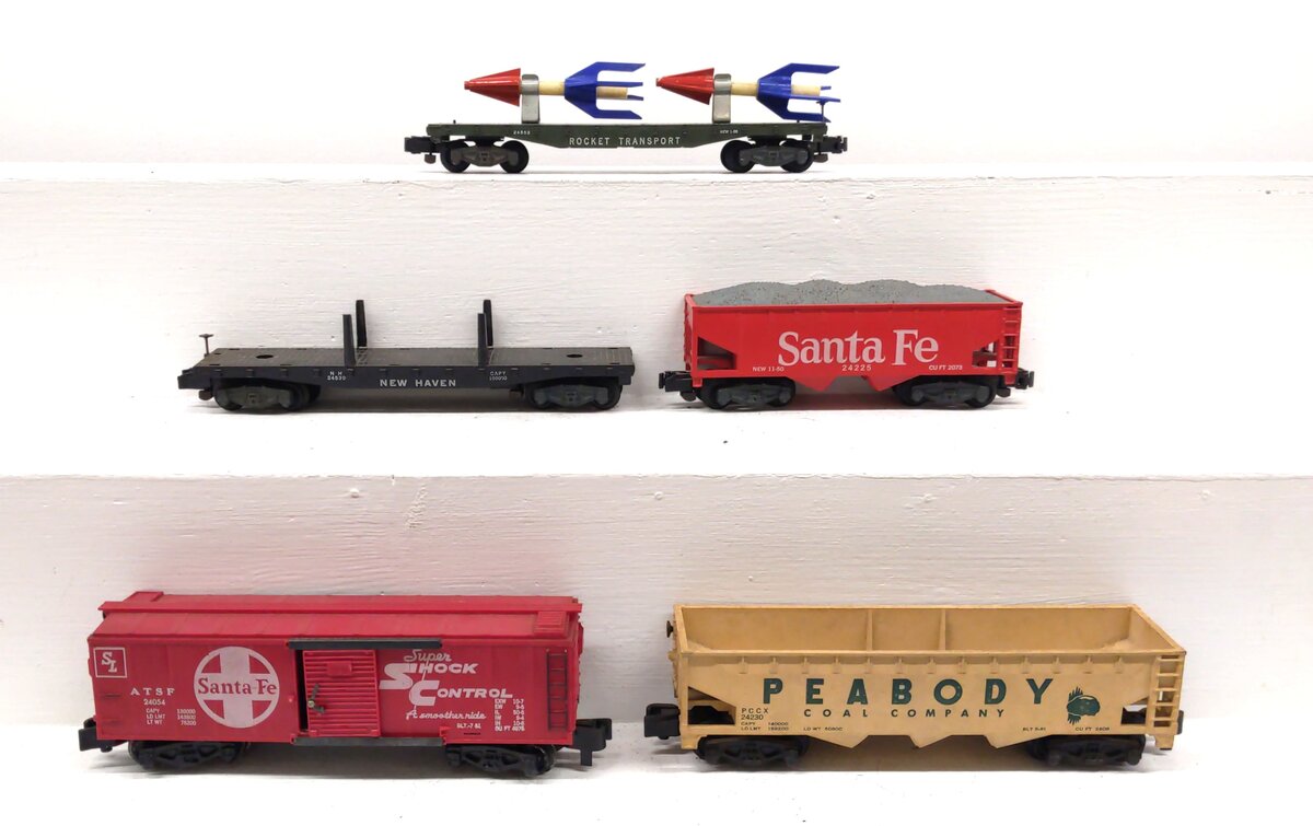 American Flyer S Gauge Assorted Freight Cars: 633, 639, 24577, 980, 65 [5] VG